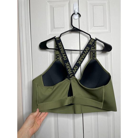 Adidas Ivy Park Peloton Womens 3X Olive Green Sports Bra - Picture 3 of 8